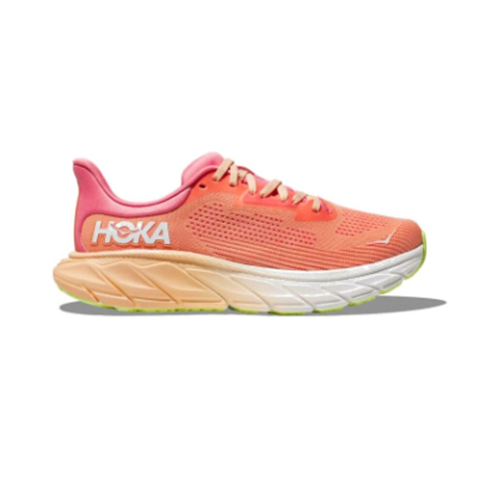 Hoka Women's Papaya Coral One Arahi 7 Shoes Size 7.5B